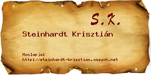 Steinhardt Krisztián névjegykártya