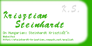 krisztian steinhardt business card